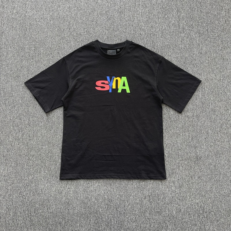 SYNA POSITIVE FEEDBACK PRINTED TEE - BLACK/MULTI SY-179