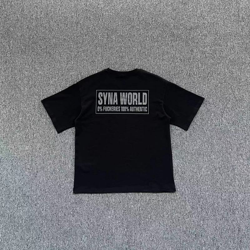 SYNAWORLD DISCLMR-TEE-BLACK SY-135