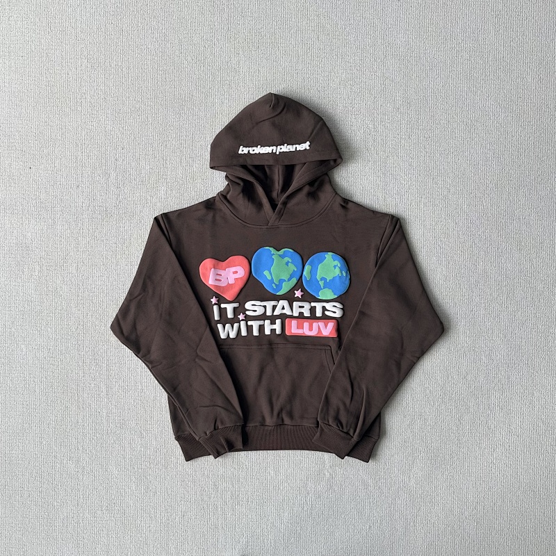 Bpm starts with Luv hoodie\macha brown