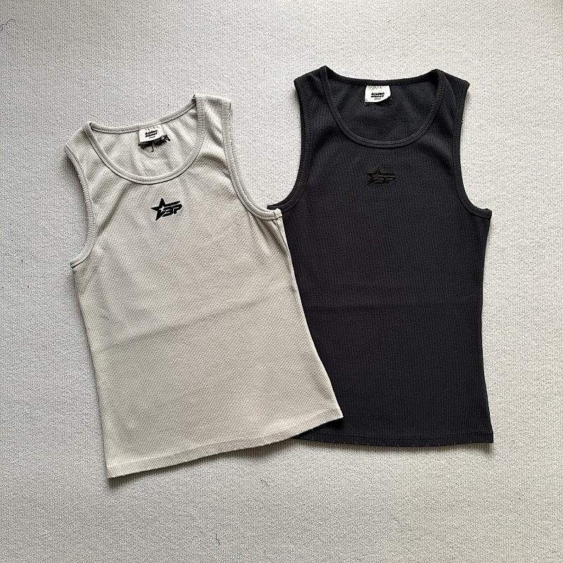 Men's Washed Ribbed Tank Top
