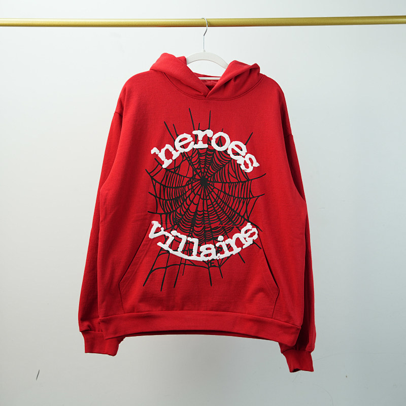 SP5DER HEROES &amp; VILLAINS WEB HOODIE