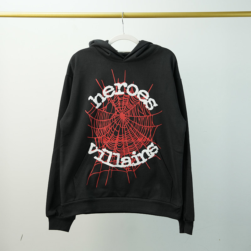 SP5DER HEROES &amp; VILLAINS WEB HOODIE