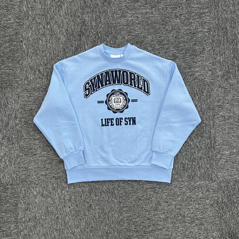 VARSITY CREW SWEAT-LIGHT BLUE SY-74
