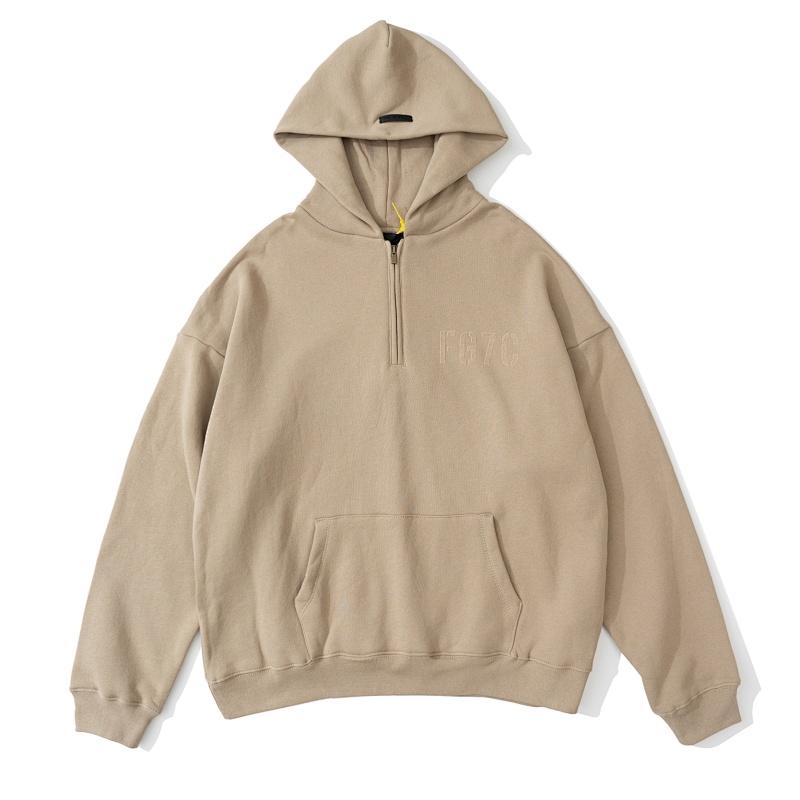 Fear Of God Long Sleeve Half Zip Hoodie FG7C S-XL 6048#