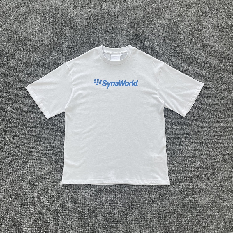SYNA CRACKBERRY PRINTED TEE - WHITE/BLUE SY-172