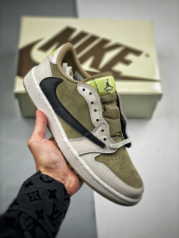 Travis Scott x Air Jordan AJ1 Low Golf "Olive" TS6.0
