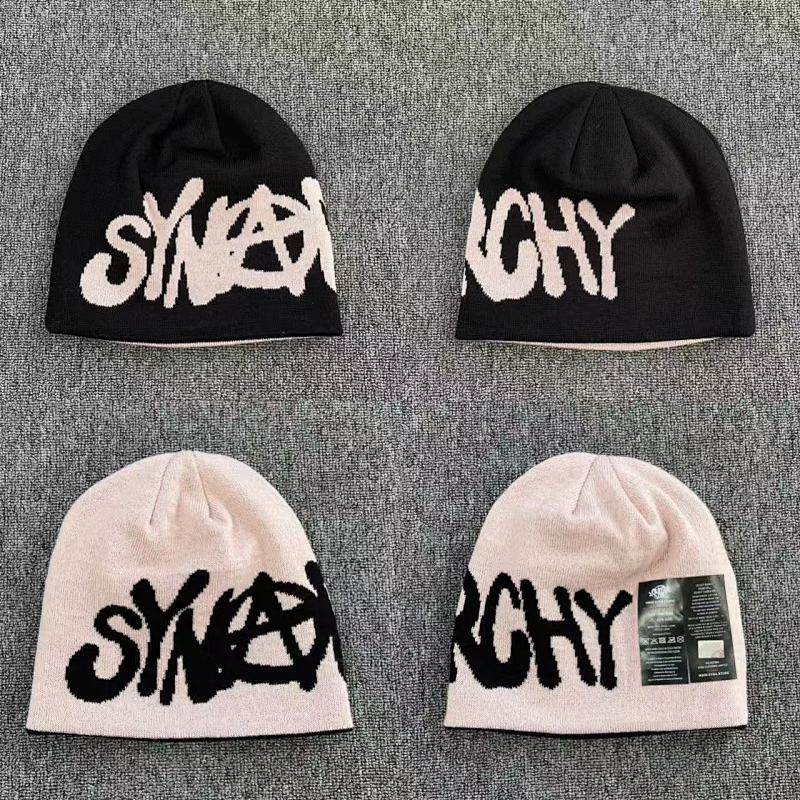 SYNARCHY-REV-BEANIE-BLACK ROSE GOLD SY-177