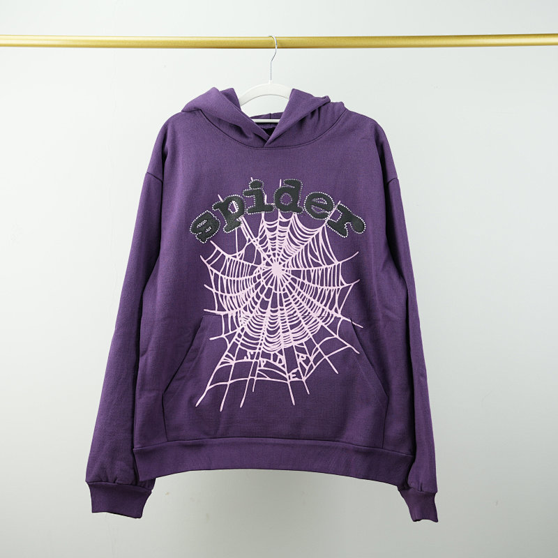 SPIDER F&amp;F Sp5der Hoodie Purple
