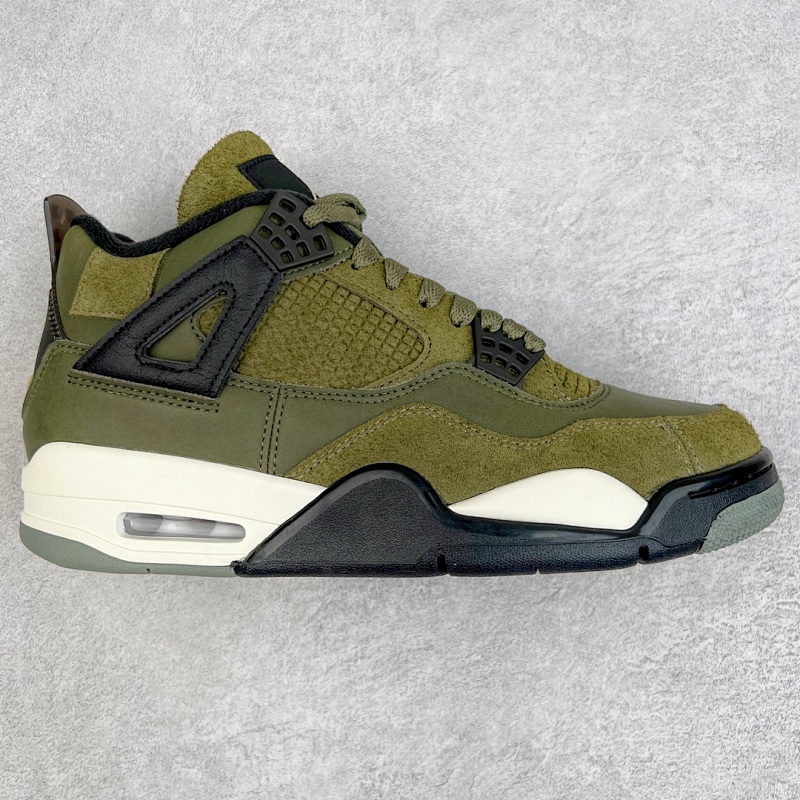 Air Jordan AJ4 Retro Olive Canvas Military Green