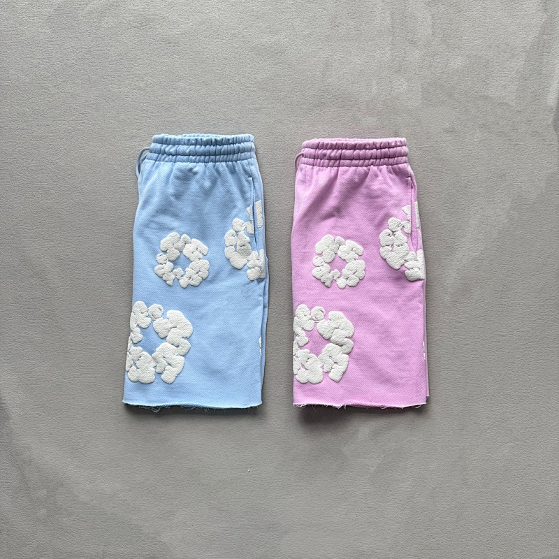 Denim Tears The Cotton Wreath Powder Sweatshorts