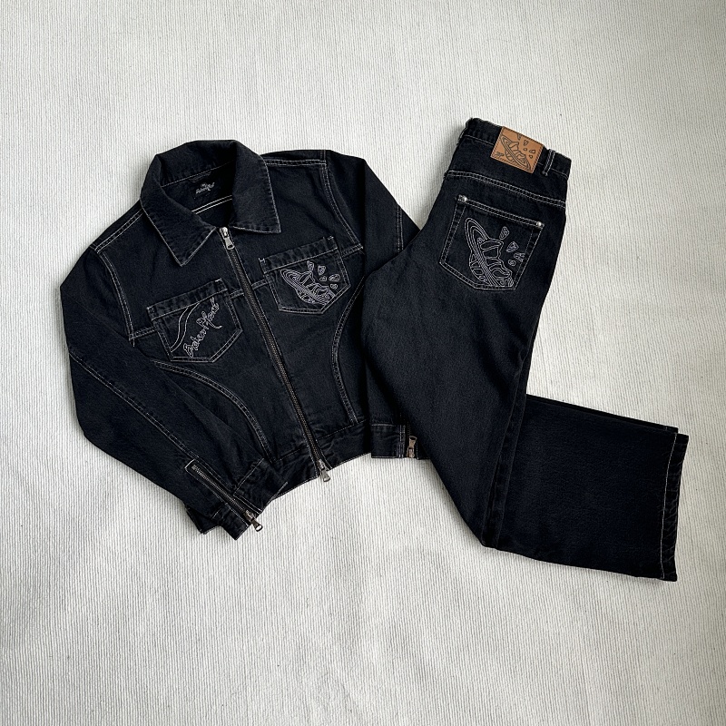 Denim Set - Washed Black
