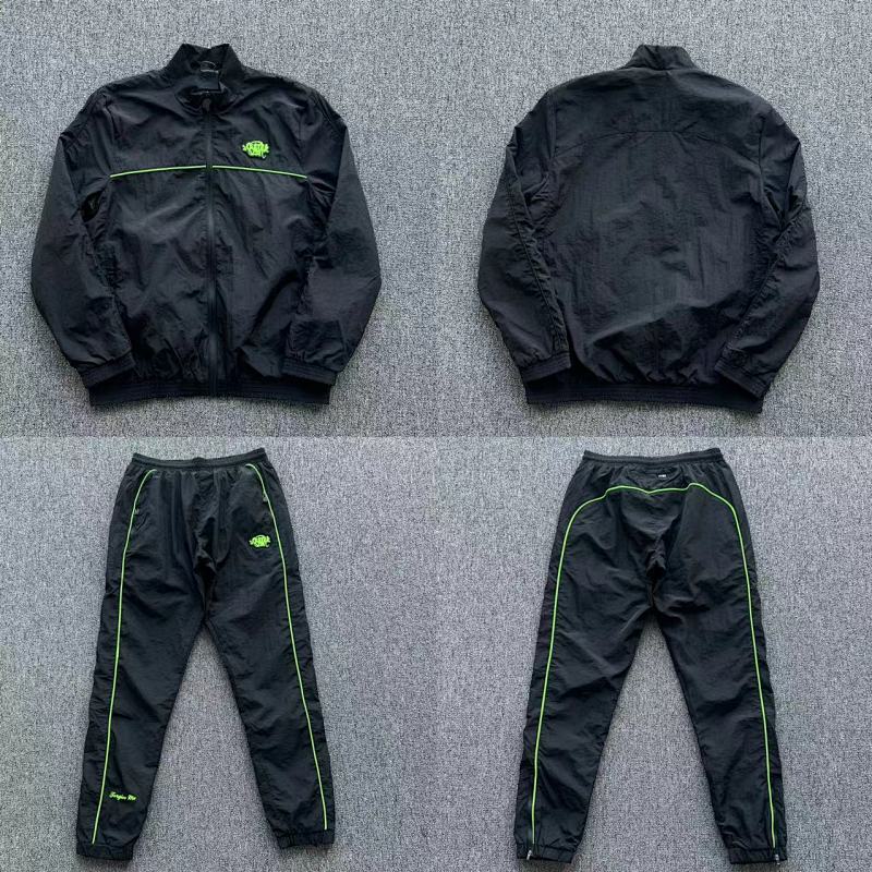 SHELL-TRACKSUIT-BLACK/GREEN SY-133