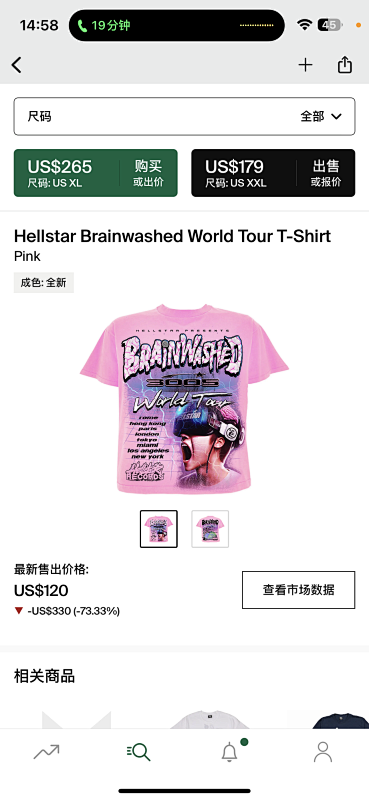 Hellstar Brainwashed World Tour T-ShirtPink