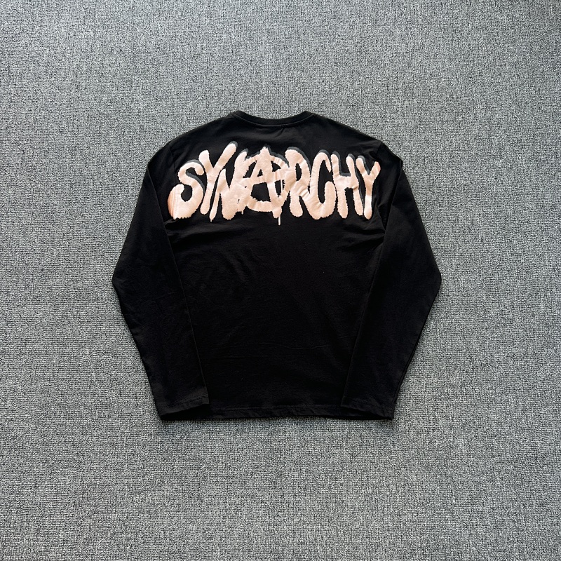 SynaWorld SYNARCHY DOUBLE LONG SLEEVE TEE-BLACK ROSE GOLD T恤 SY-161