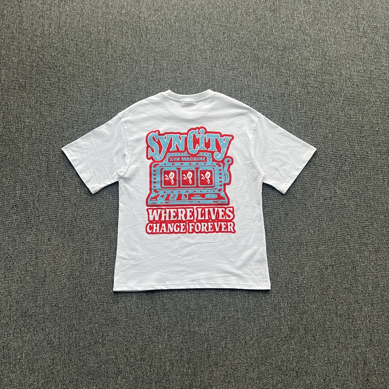 SYNAWORLD SLOT MACHINE TEE-WHITE SY-150