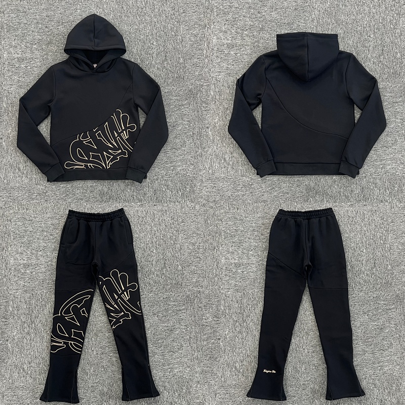 SYNAWORLD SLICE TRACKSUIT-BLACK ROSE GOLD SY-104