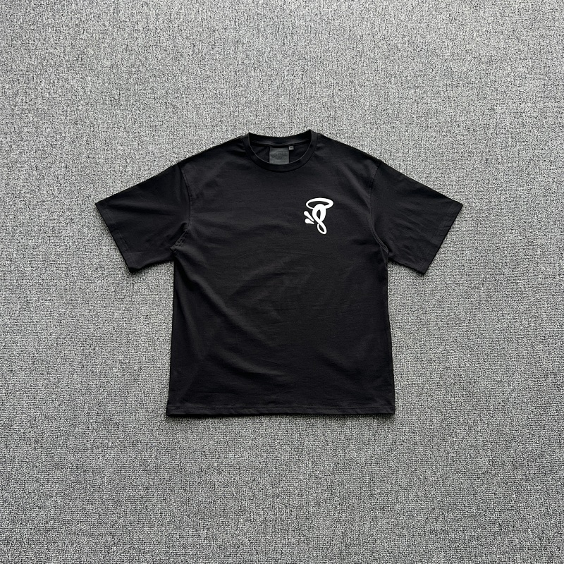 SYNAWORLD HALO PRINTED TEE-BLACK/WHITE S SY-140
