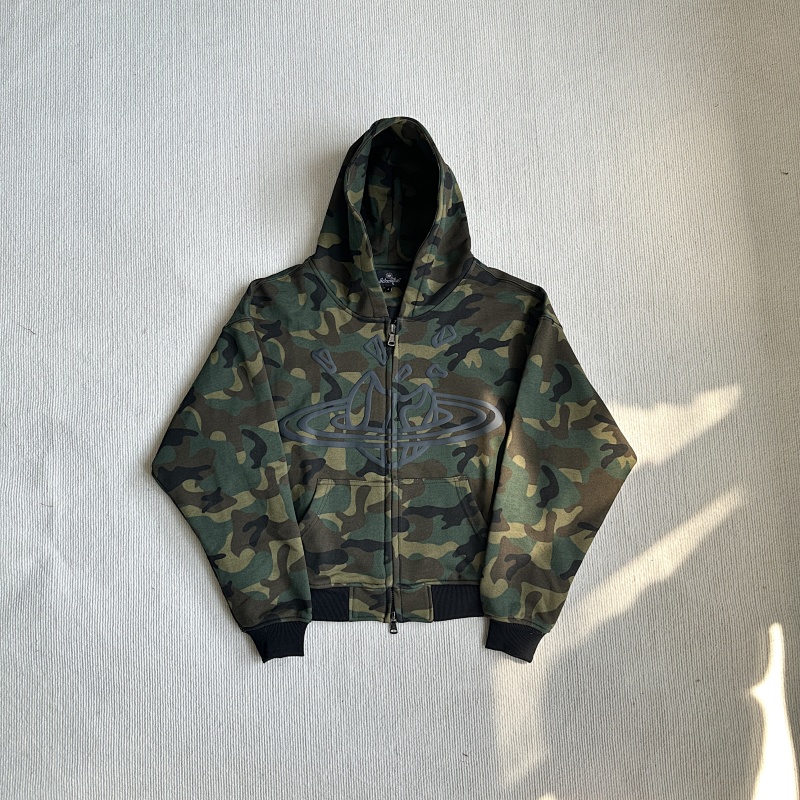 Camo Zip Up Hoodie