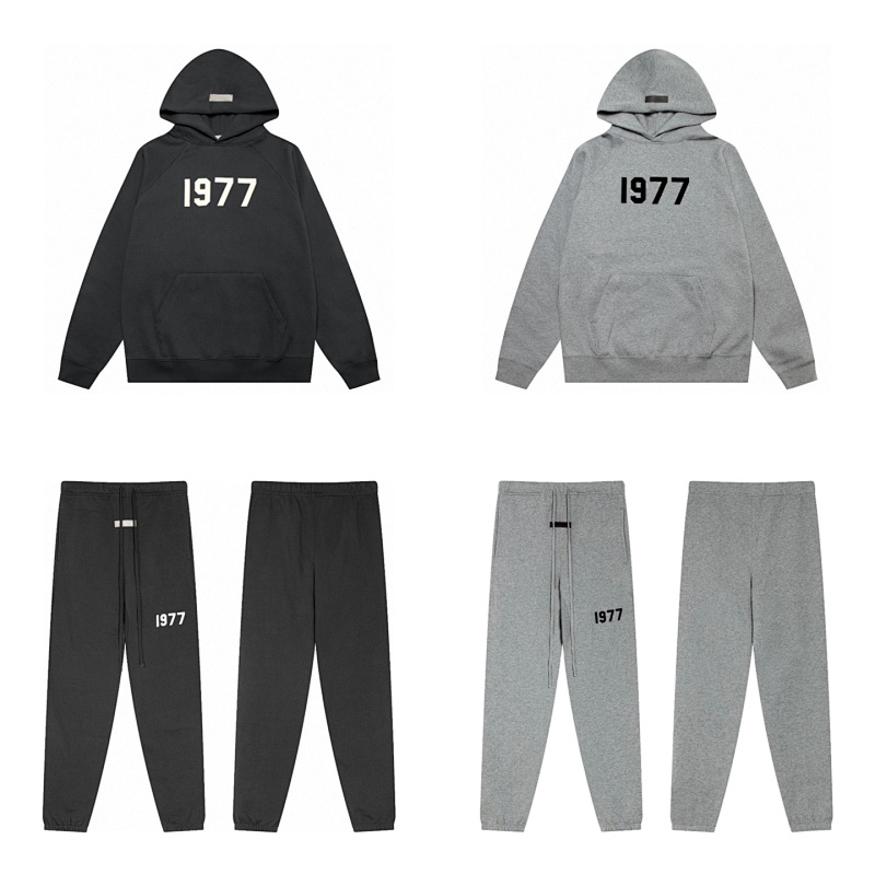 ESS HOODIE 1977 Iron Dark Oatmeal XS-XL 6080#
