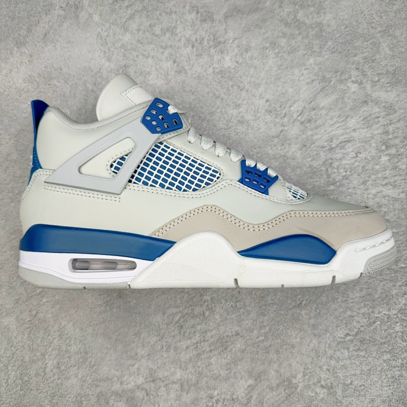 Air Jordan AJ4 Retro Military Blue White Blue