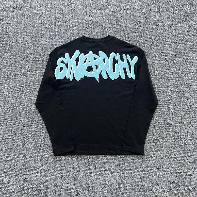 SynaWorld SYNARCHY DOUBLE LONG SLEEVE TEE-BLACK/ARBUA T恤 SY-167