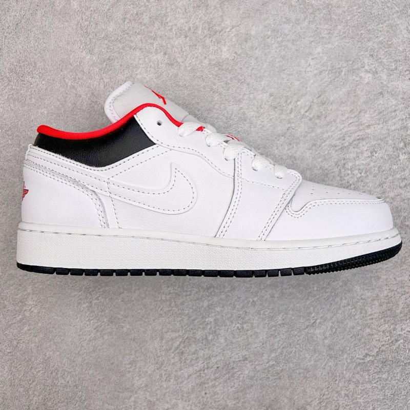 Y 】 AJ1 low cut white, black, and red!