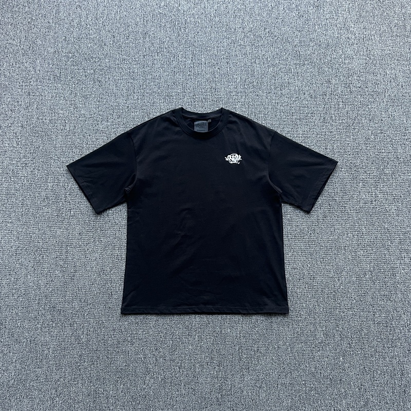 SYNAWORLD CORE EMB TEE-BLACK/WHITE syna SY-144