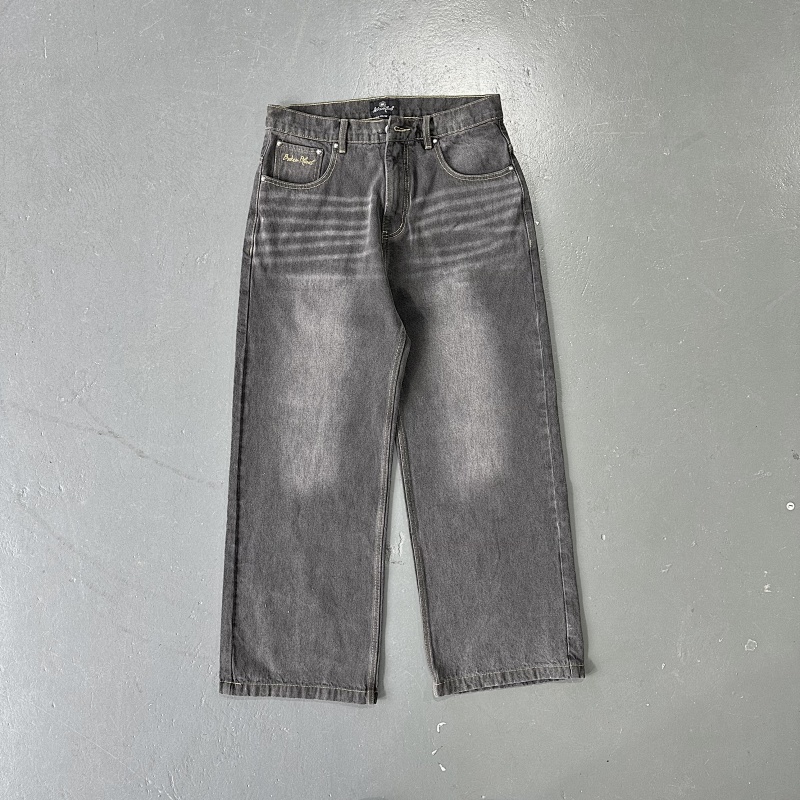 Jeans Washed Grey/Yellow