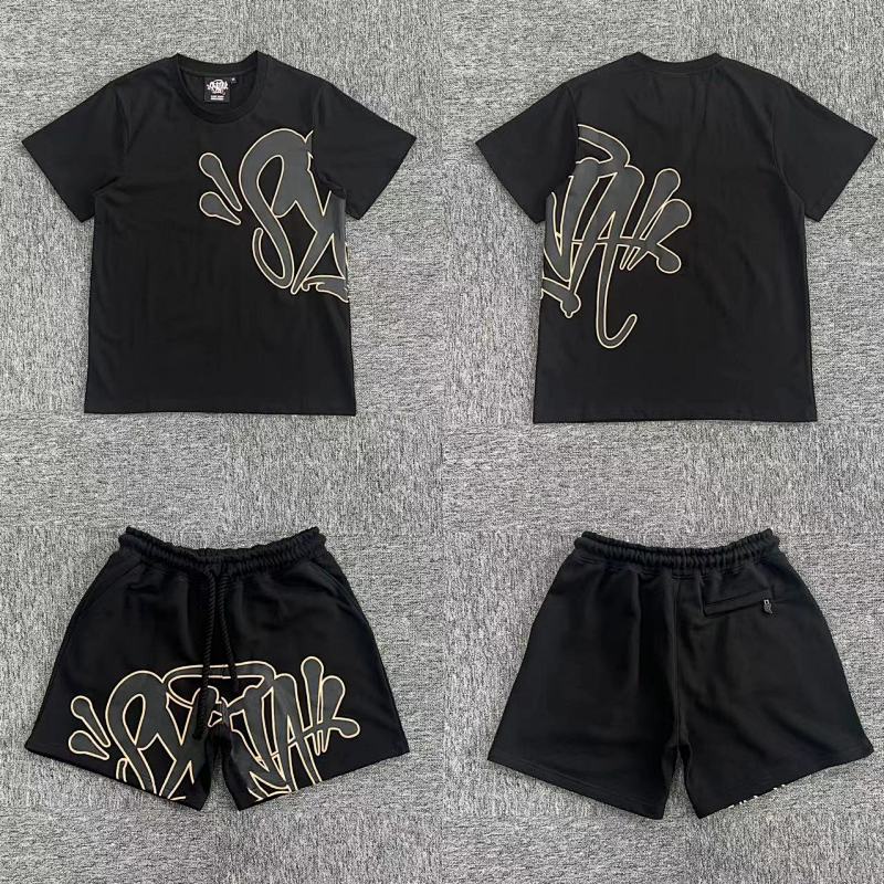 SynaWorld Short Set-Black Rose Gold SY-109