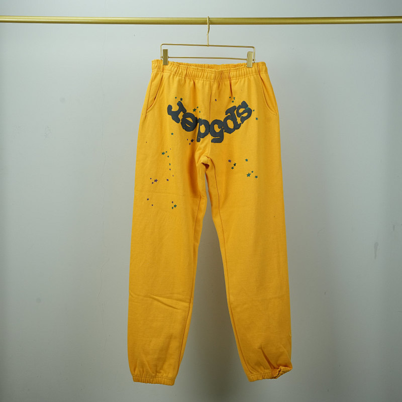 SP5DER LOGO Sweatpants YELLOW