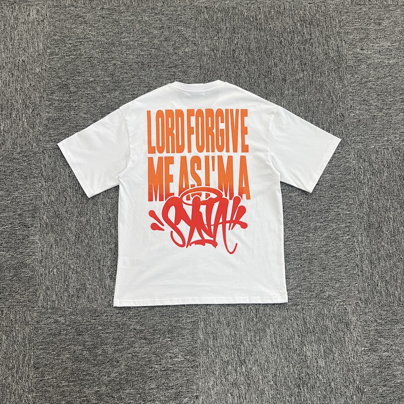 SynaWorld Ignite Tee-White/Orange SY-100