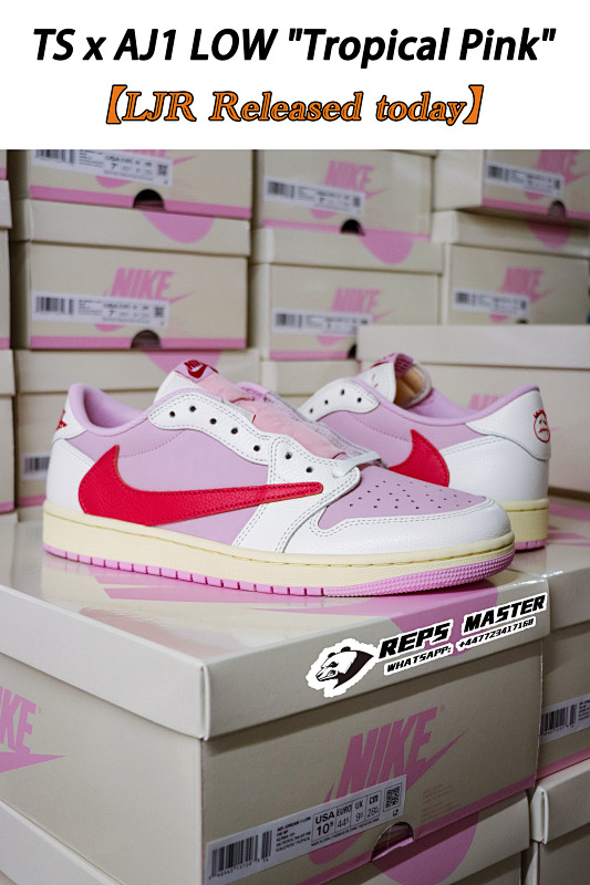 TS x AJ1 LOW "Tropical Pink"