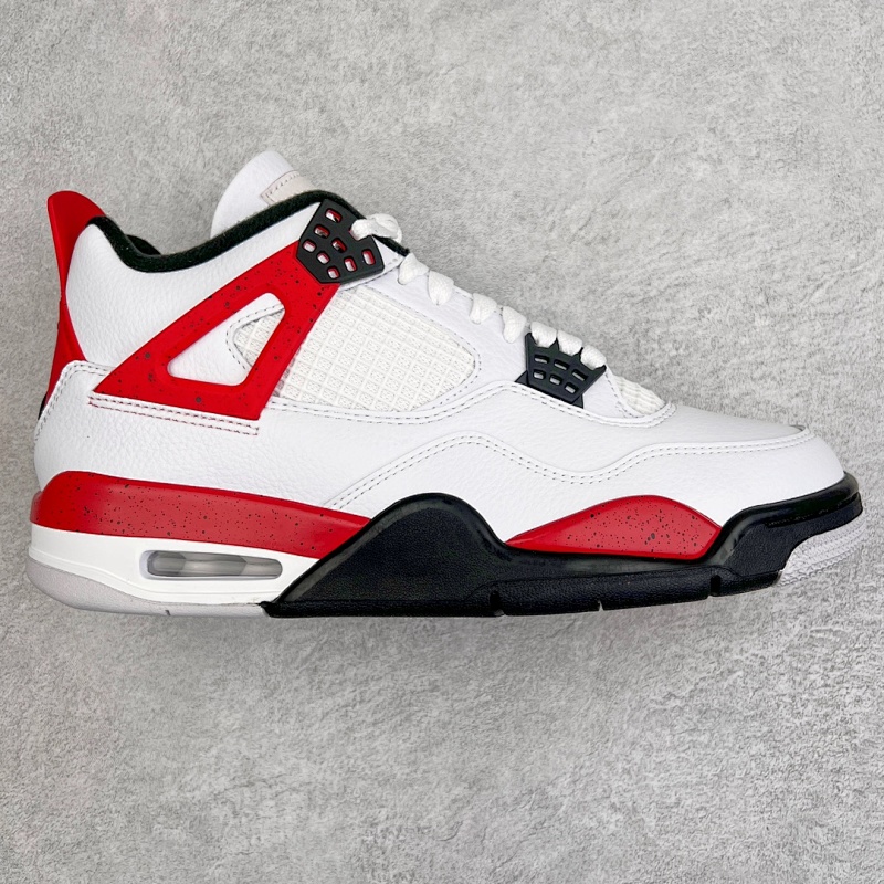 Air Jordan AJ4 Retro White Black Red Cement