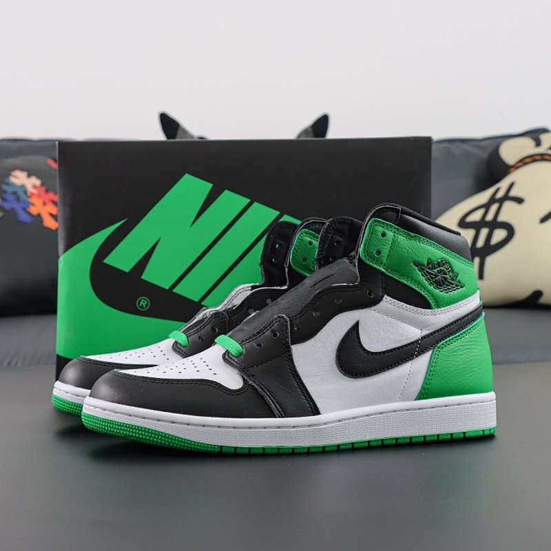 Jordan Air Jordan 1 High OG Black and Lucky Green