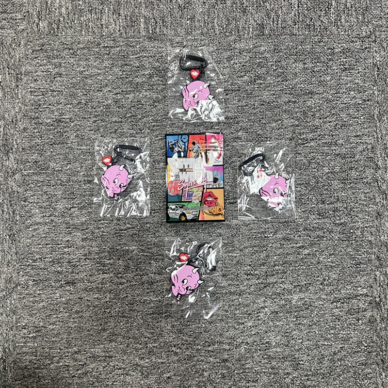 SYNAWORLD Pink Little Devil Keychain SY-93