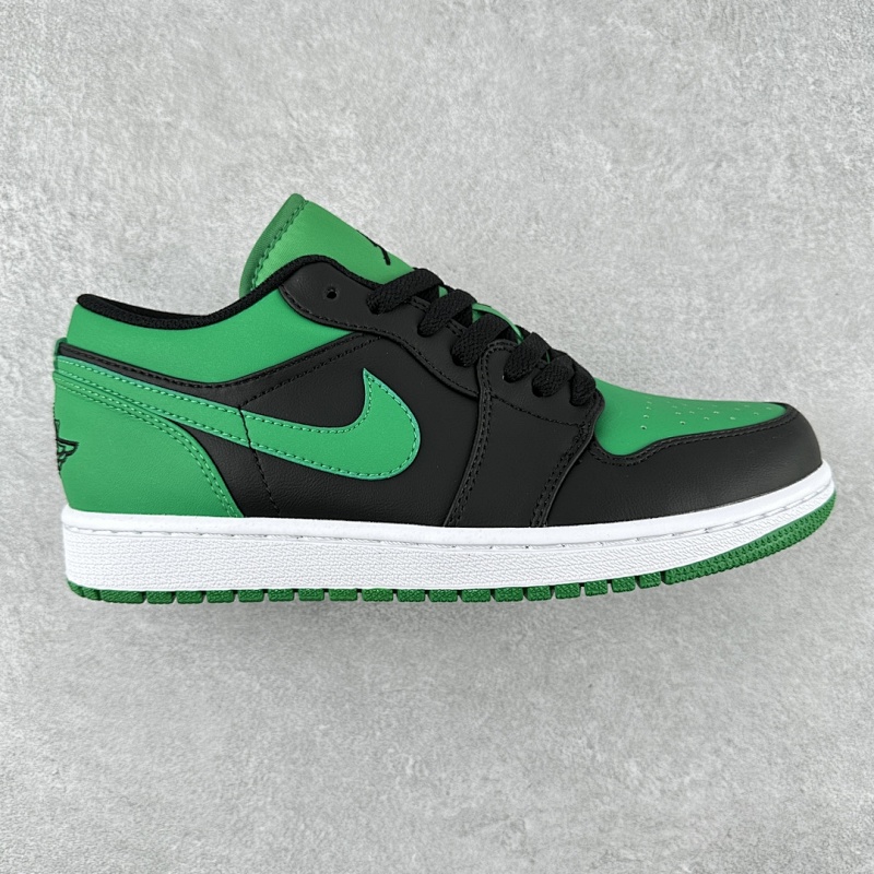 AJ1 low cut black green!
