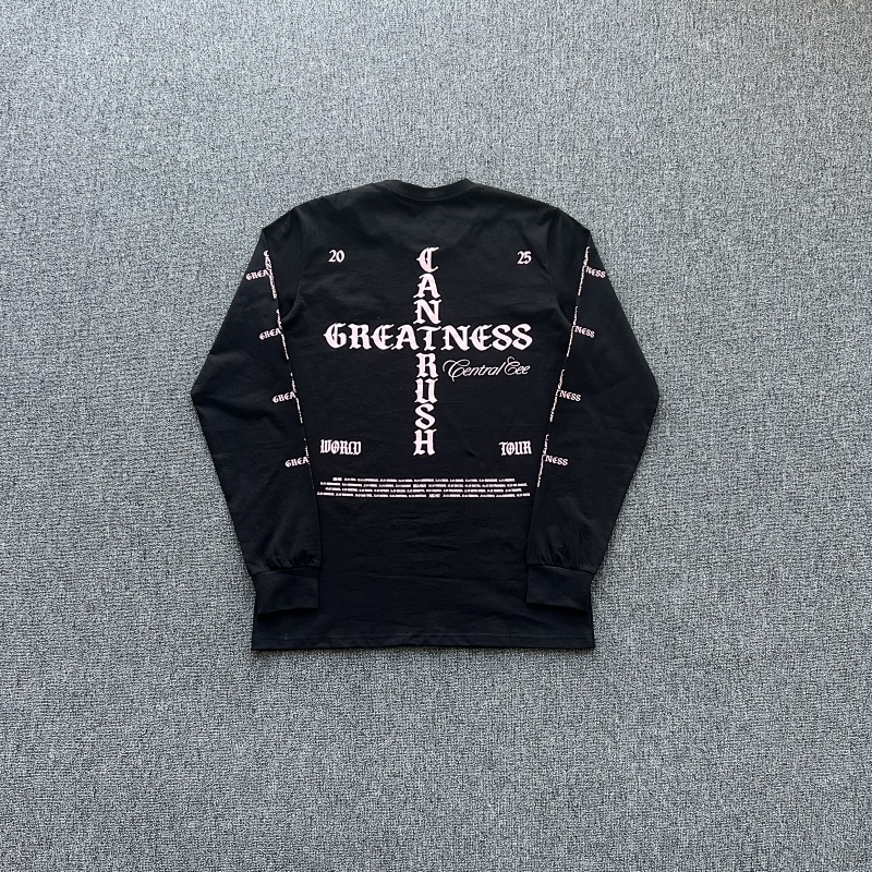 Central Cee Tour Merch Can't Rush Greatness Long Sleeve Tee T恤 SY-162