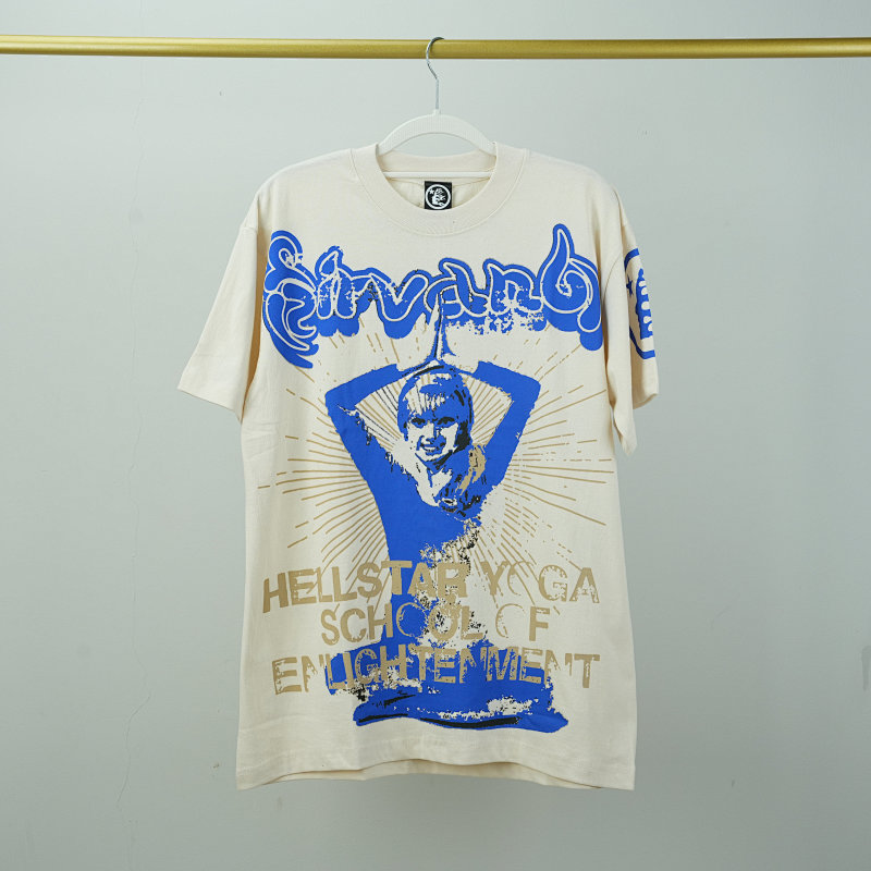 Hellstar Yoga T-shirt Cream