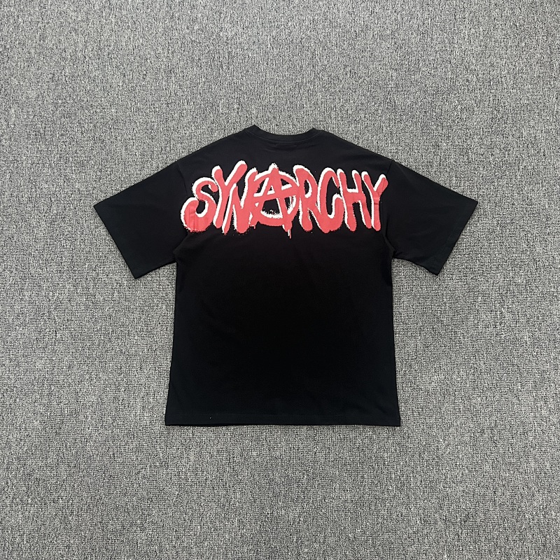 SYNARCHY DOUBLE SHORT SLEEVE TEE-BLACK SY-165