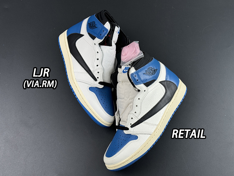 Travis Scott x Fragment xAir Jordan 1 High OG SP Iilitary Blue”