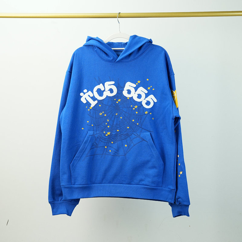 SP5DER TC5 555 HOODIE BLUE