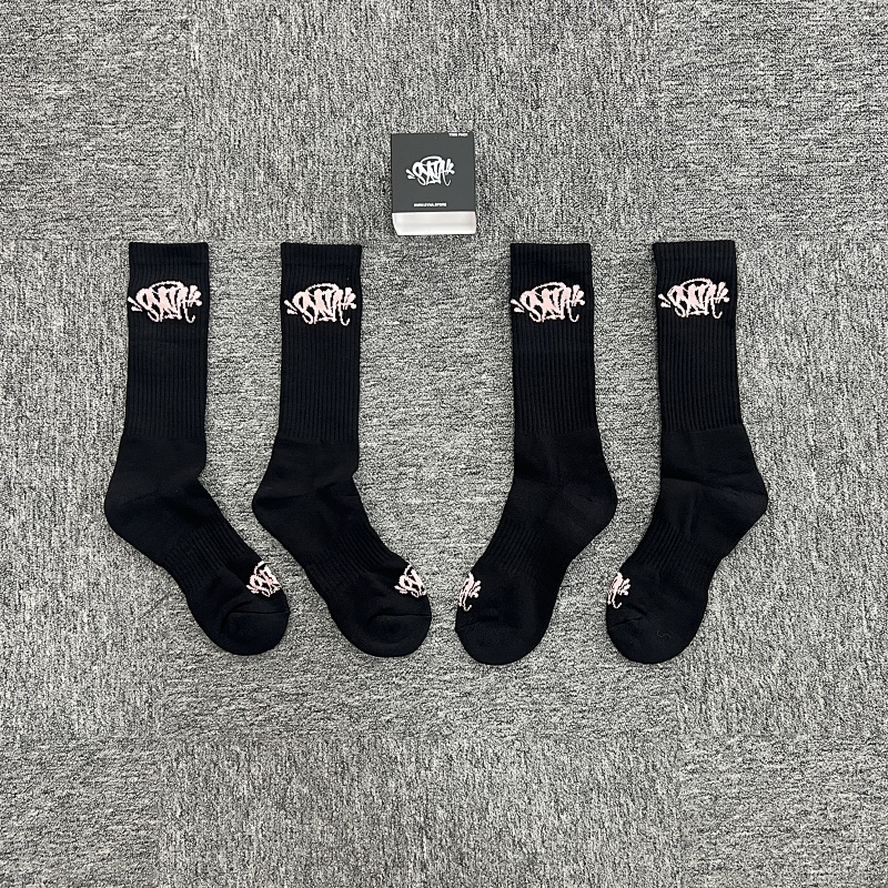 SYNAWORLD ROSE GOLD 2 PACK SOCK-BLACK SY-92