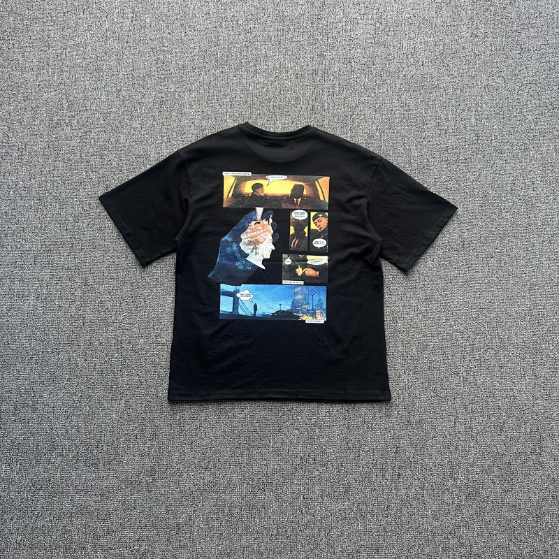 SynaWorld Comic Strip Tee-Black SY-134
