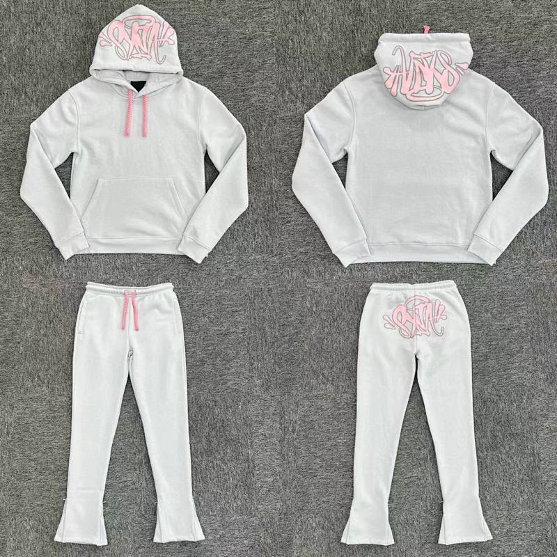 S-World Tarcksuit-Gray-Pink SY-36