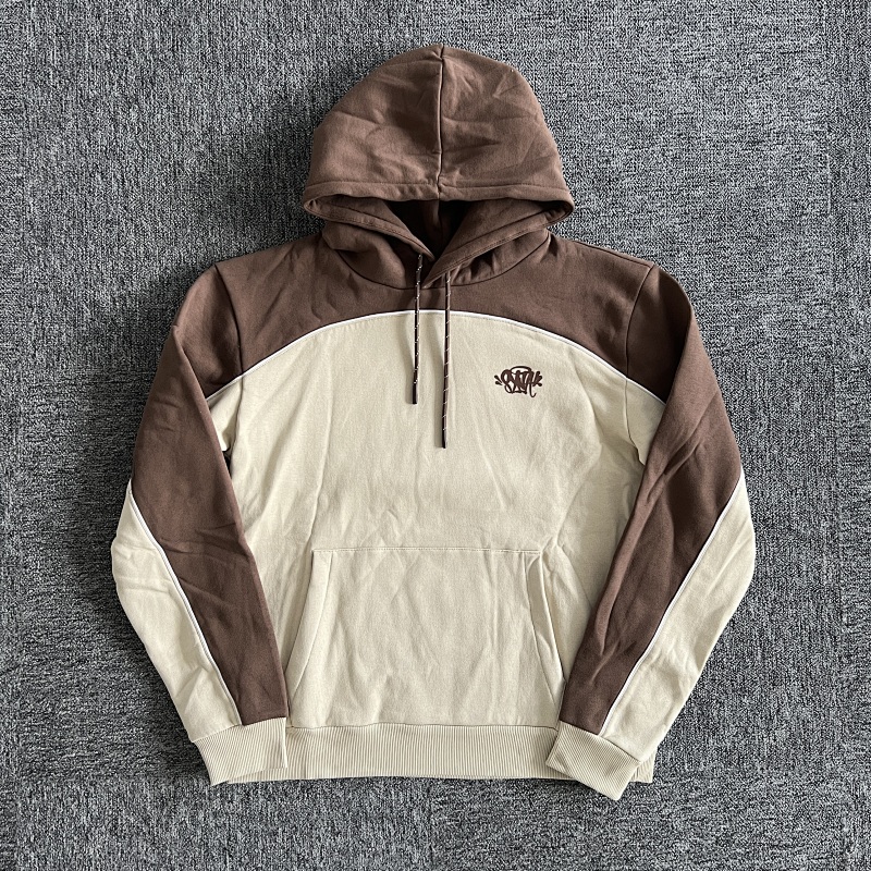 S-World Hoodie-Brown-Beige SY-26