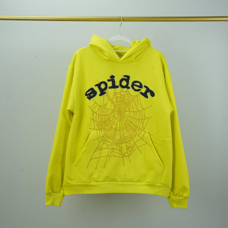 SPIDER F&amp;F Sp5der Hoodie YELLOW
