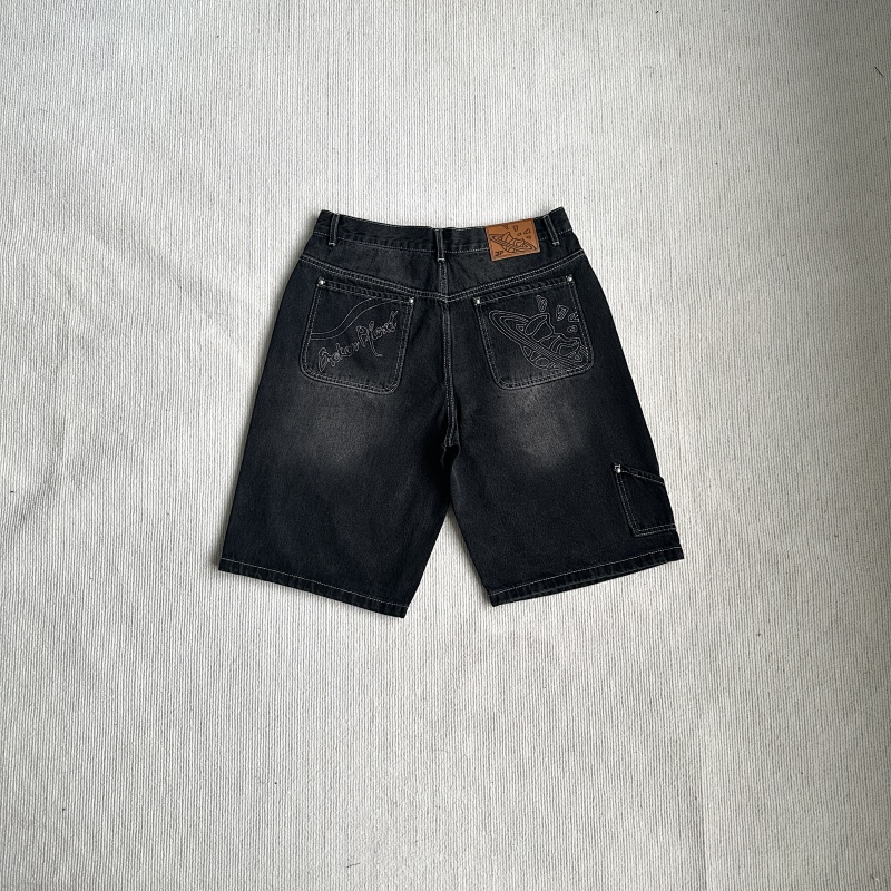 Denim Shorts - Washed Black