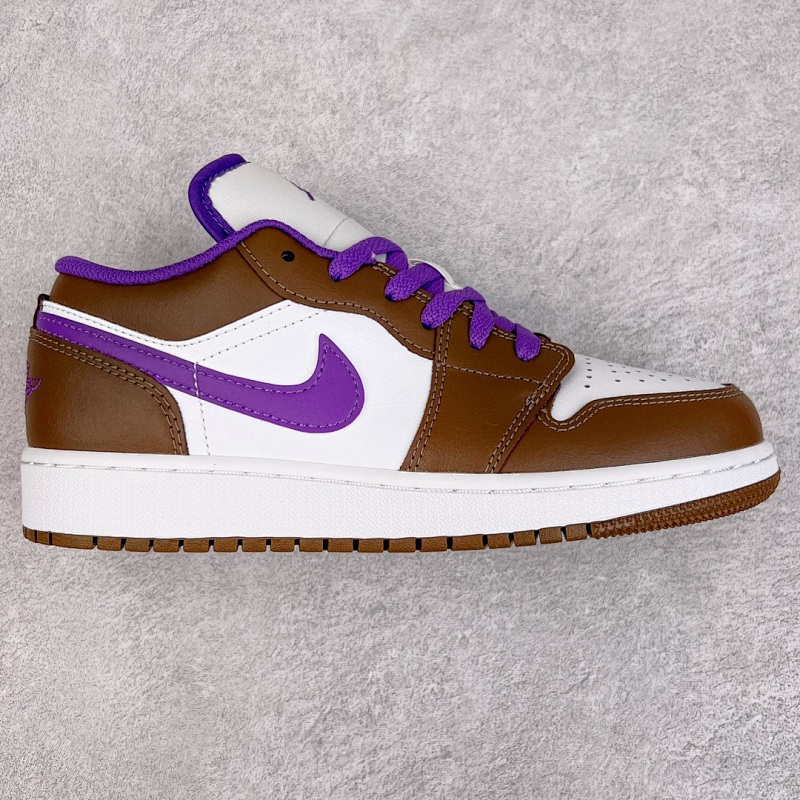 AJ1 low cut brown purple!