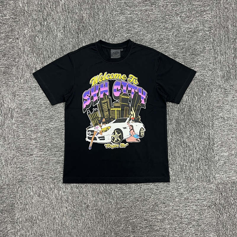 SYNAWORLD CITY TEE BLACK SY-52