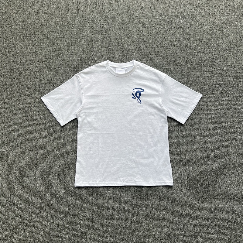 SYNAWORLD HALO PRINTED TEE-WHITE/BLUE S SY-142